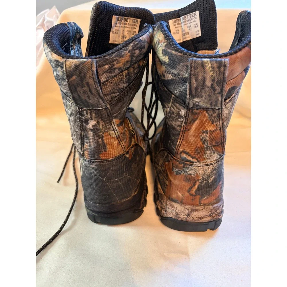 Irish Setter Red Wing Hunting Boots Mens 10.5D Camo 800g Thinsulate 3859 Rugged